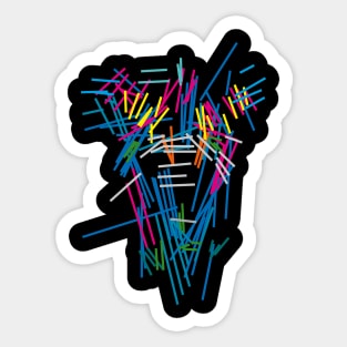 abstract art - scifi Sticker